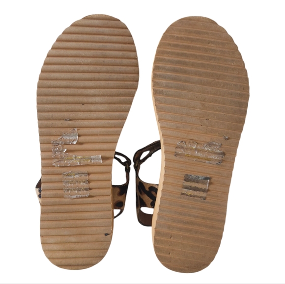 Madewell The Maggie Sandals in Spot Mix Calf Hair - Picture 6 of 7